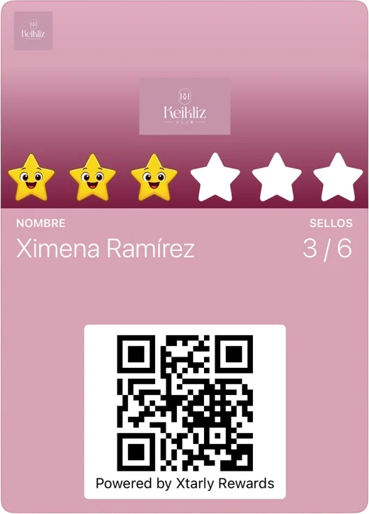 Tarjeta de lealtad de Keikliz Repostería & Café en Apple Wallet